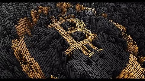 Bitcoin Formation From Blocks  Stock Motion Graphics
