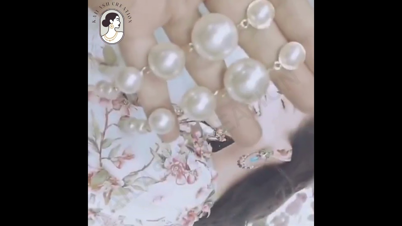 Kailash Creation Pearl Drop Earrings Baroque Beaded Statement Long Dangle Earrings Jewelry for Women