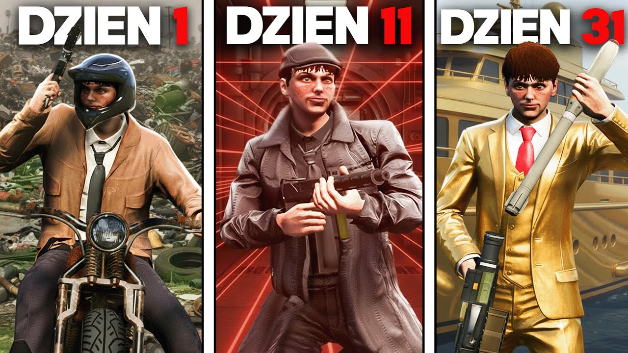 OD ZERA DO MILIONERA jako HITMAN w GTA V przez 30 DNI!