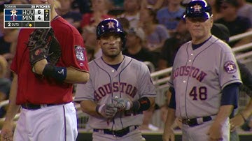 HOU@MIN: Altuve slaps a single to tack on a run
