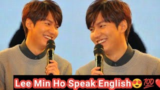 Does Lee Min Ho Speak ENGLISH Fluently - Secret you don't know😱