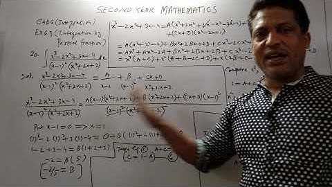 Second Year Mathematics, Chapter#6 Ex.6.9,Lecture #58, Integration by Partial Fractions.