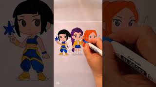 Kpop Huntrix ##demonslayer #demonhunters #huntrix #rumi #mira #zoey #shorts #trending #fyp #art