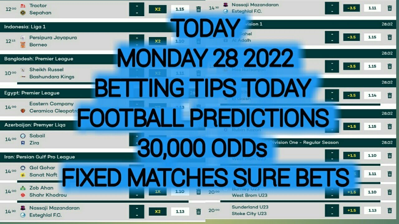 Football Betting Tips: Free & Daily Football Predictions - MrfixitsTips