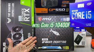 intel Core i5 10400F msi MAG B460M MORTAR RTX 3070 TUF GAMING PC Cyberpunk 2077 Benchmark