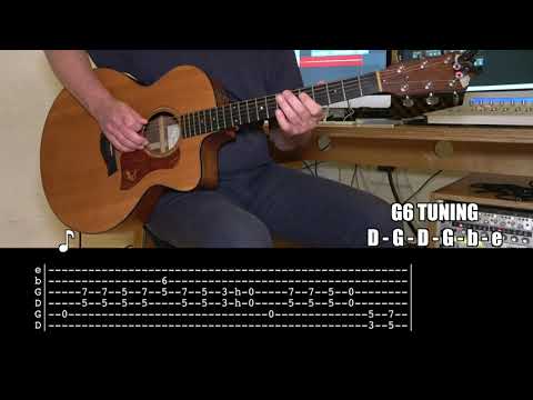 Money For Nothing - Dire Straits - Acoustic Guitar - Original Vocals - Chords - G6 Tuning
