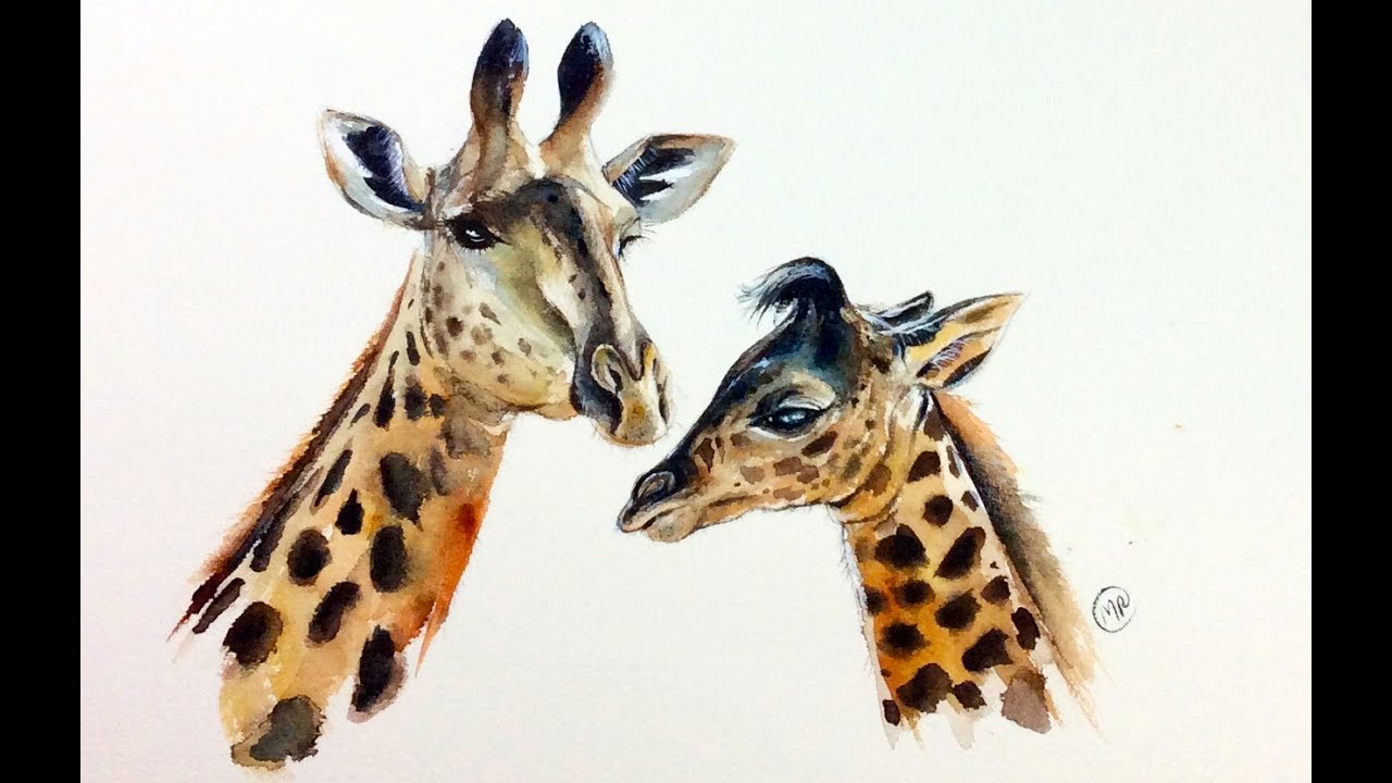 Blonde Giraffe Painting - wide 2