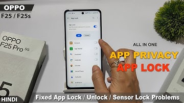 How to set app lock in oppo f25 pro 5g, f25s pro | oppo f25 pro me app lock ki setting kaise kare