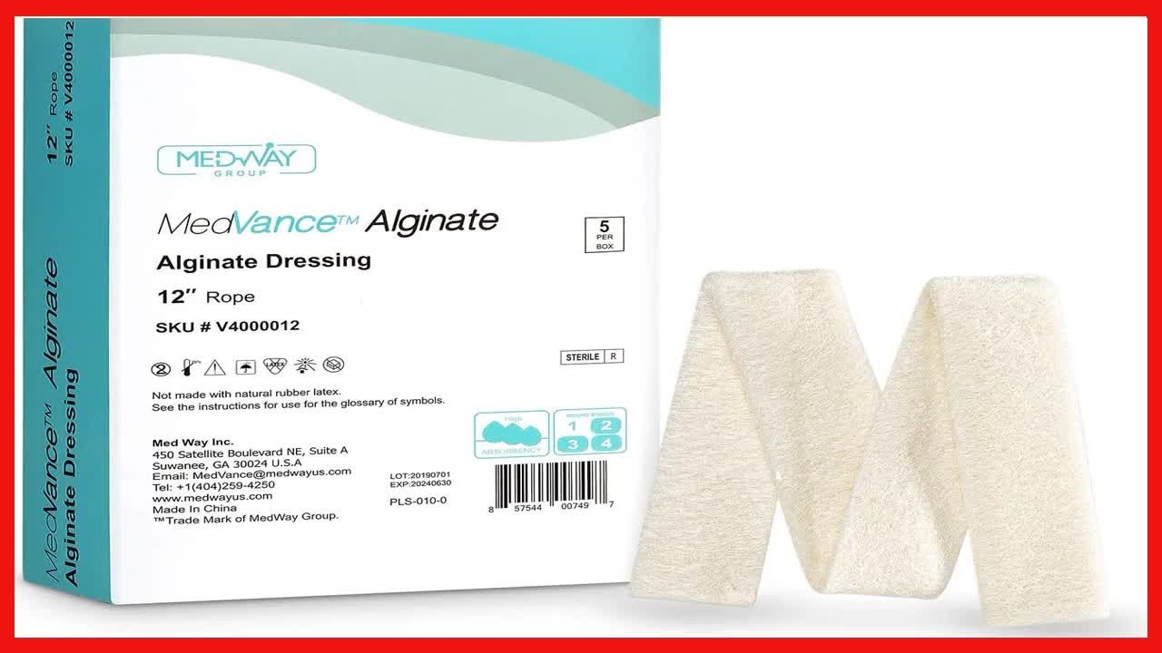 Great product -  MedVance TM Alginate – Calcium Alginate Dressing, 12" Rope, Box of 5 dressings