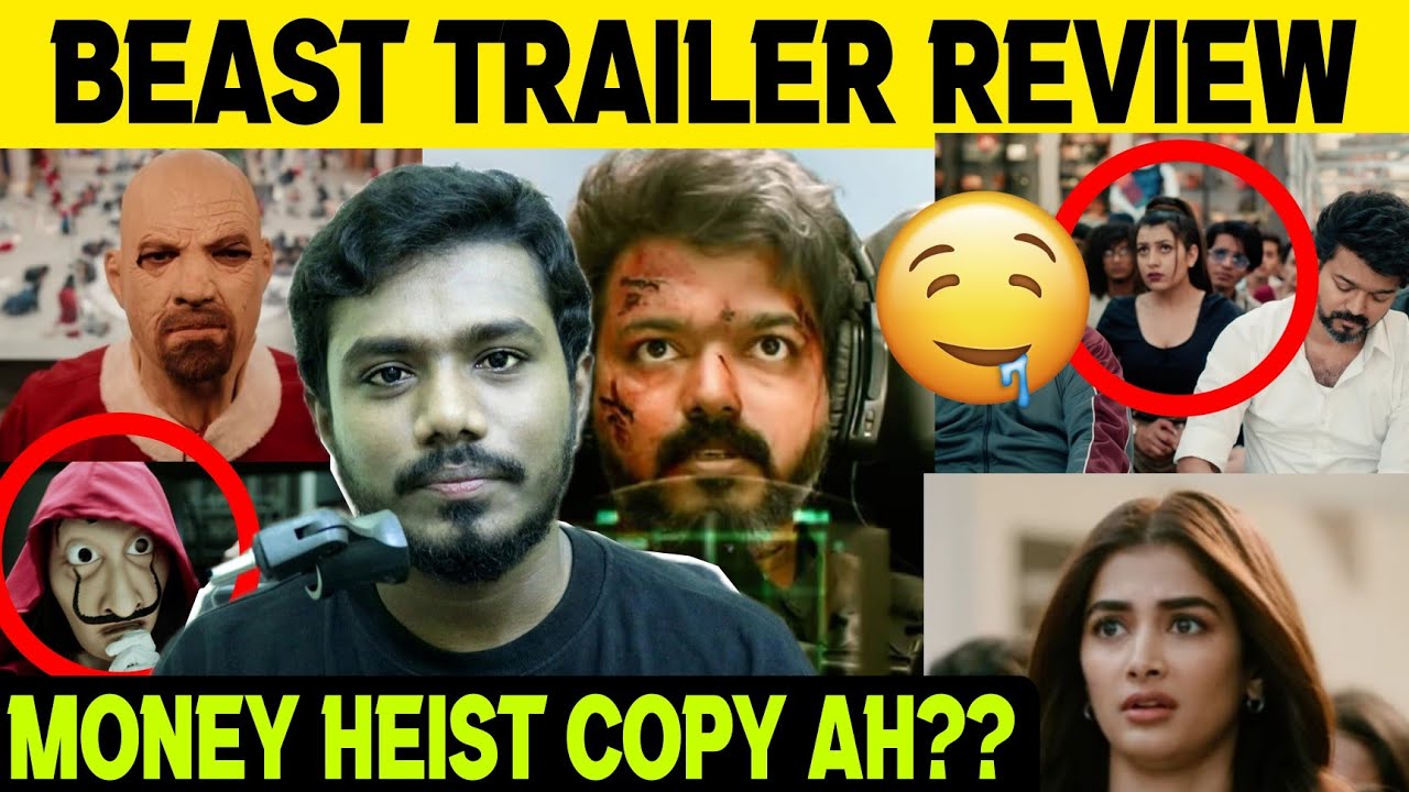 BEAST Tamil Trailer Review 🔥 | Money Heist Copy ah?? 🤧