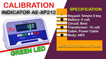 Calibration Of Accurate Indicator Model AE-XP212 GREEN LED