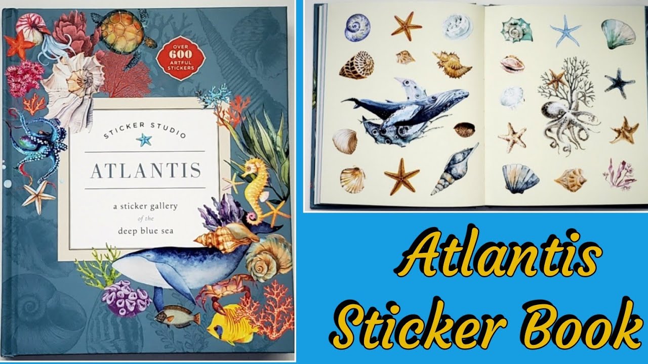 Atlantis Sticker Book Flip Through / Junk Journal Supplies / Sticker ...