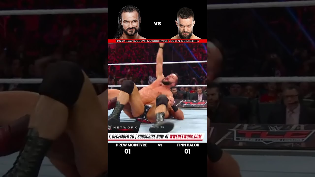Every Drew McIntyre Vs Finn Balor 1 On Match Result Edit Wwe