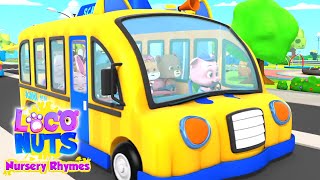 Wheels On The Bus | Bus Songs For Children | Nursery Rhymes and Kids Songs with Loco Nuts