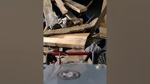 RC rock crawling course in garage Gmade R1