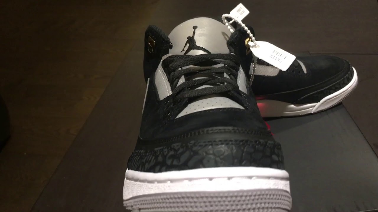 Air Jordan 3 retro TH Black On feet! - YouTube