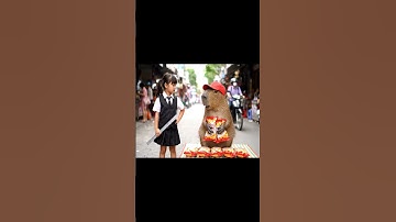 Bé làm chủ quản Capy phải đi bán hàng rong 🤣#capybara #vuive #ongbavaboss #giaitri