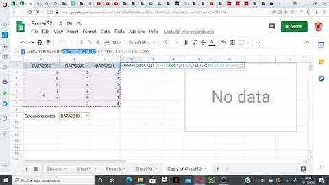 Hoja de calculo  Gráfica dinámica seleccionando los datos a representar desde menú desplegable