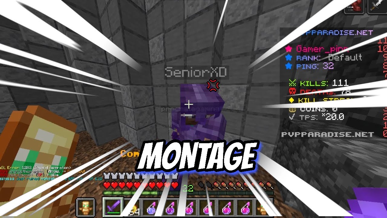 Minecraft PVP Montage - Pvping With Some Trash Talkers... - YouTube