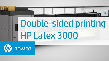 Double-Sided Printing | HP Latex 3000 Printer | HP