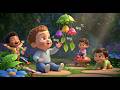Magic Garden Play Day 🌸🌈 | Fun Garden Adventure for Kids | Outdoor Learning Video