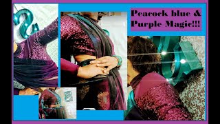Net Saree Changes Color Like Magic