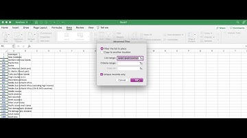 Filter for Unique Values in Excel Mac