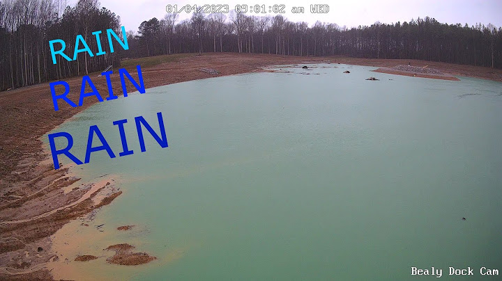 Slammed by Storms. 5 Acre Pond Filling on Up!