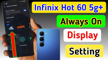 Infinix hot 60 5g me always on display kaise lgaye /how to enable always on display in Infinix hot60