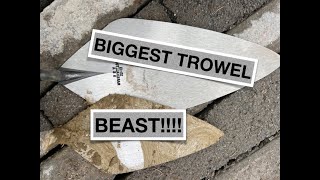 Insane: Watch This Bricklayer Tackle The Biggest Trowel Ever!