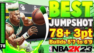 NBA 2K23 BEST JUMPSHOT IN NBA 2K23 BUILDS BETWEEN 5&#39;7&quot; &amp; 6&#39;9&quot; 78+ 80+ 3PT after the patch