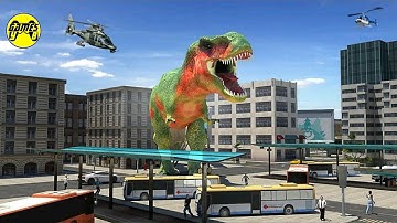 Dinosaur Rampage City Simulator (Missions 1-6) - Raptor - Android Gameplay FHD