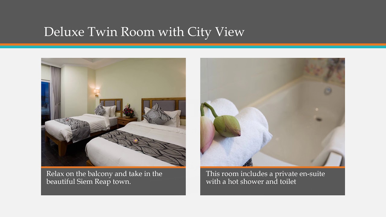 Deluxe Twin Room with City View - Grand Bayon Siem Reap Hotel