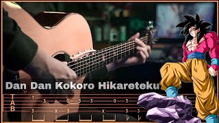 『Dragon Ball GT 🥲』Dan Dan Kokoro Hikareteku | Fingerstyle Guitar TAB