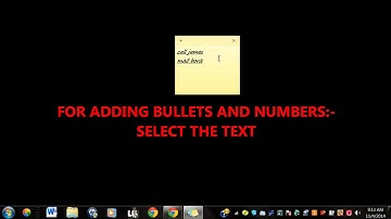 How to create STICKY NOTES in windows 7