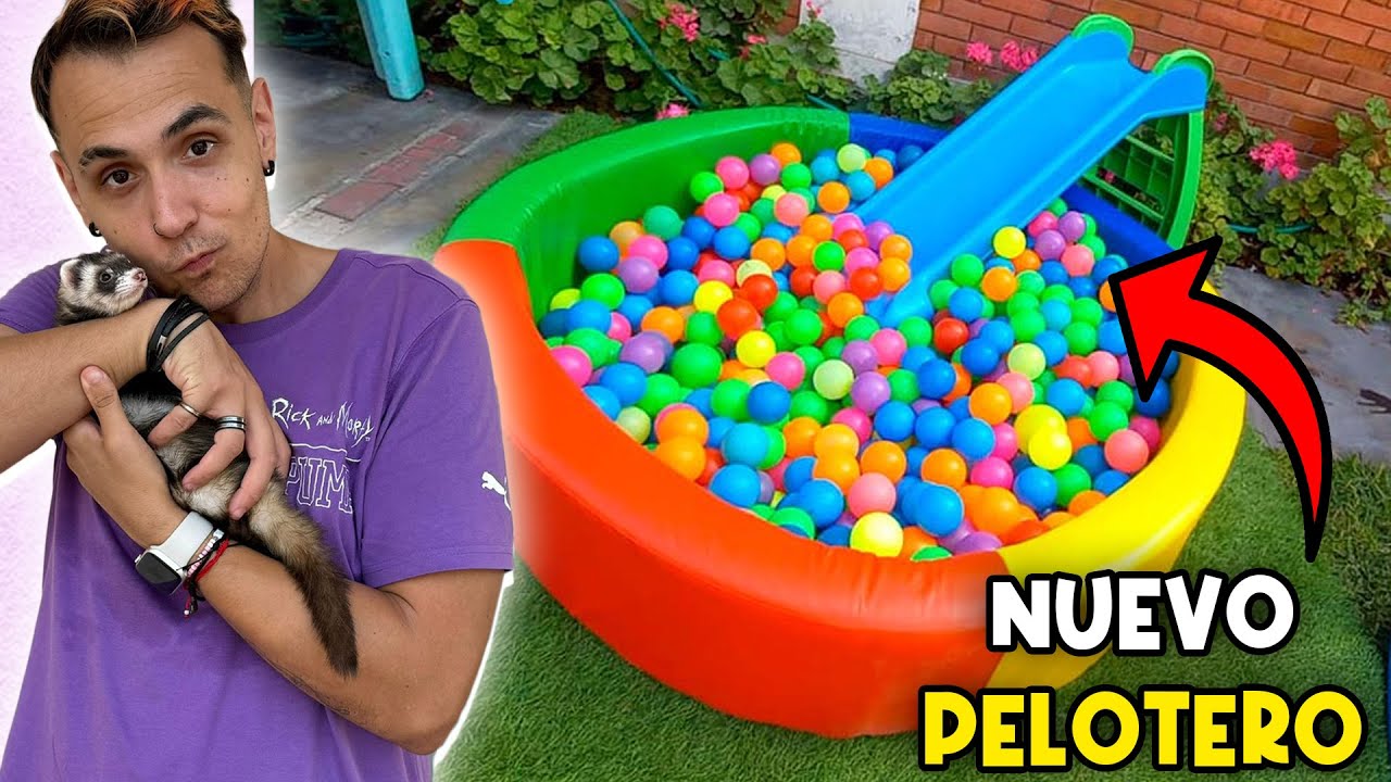 COMPRAMOS UN NUEVO PELOTERO GIGANTE PARA NUESTRO BEBÉ HURÓN 😍