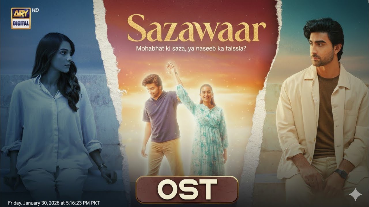 Sazawaar - Official OST | Heart Touching Song | Hamza Sohail & Mahenur Haider