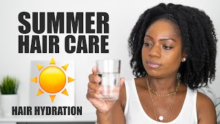 SUMMER HAIR CARE ☀️ (3 Tips To Keep Your NATURAL HAIR HYDRATED Throughout The SUMMER!) screenshot 5