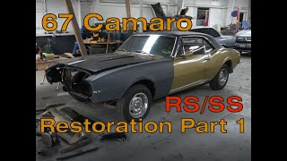 1967 Camaro RS/SS 350 4 Speed Granada Gold - Full Restoration Part 1 - Introduction &amp; Walk Around