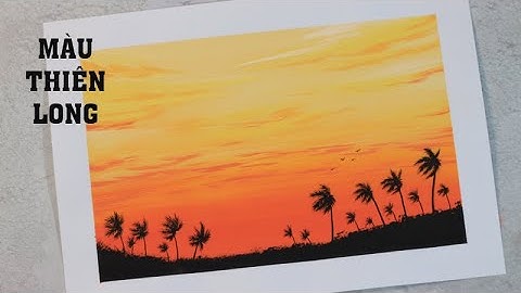 🖌️Paint with me - Chiều hoàng hôn lộng gió |Màu Thiên Long| Hướng dẫn chi tiết| Watercolor Tutorial