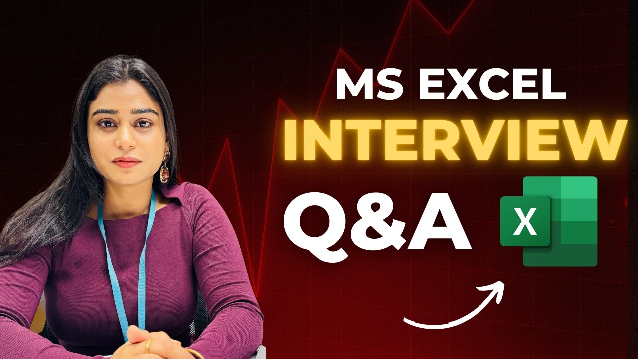 Excel Interview Questions & Answers | Asked at a Top Product-Based ...