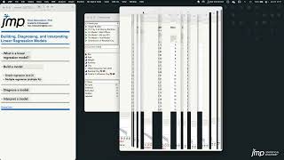 JMP Academic: Building, Diagnosing, and Interpreting Linear Regression Models