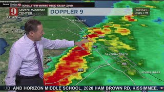 VIDEO: Dorian's squalls begin to reach downtown Orlando