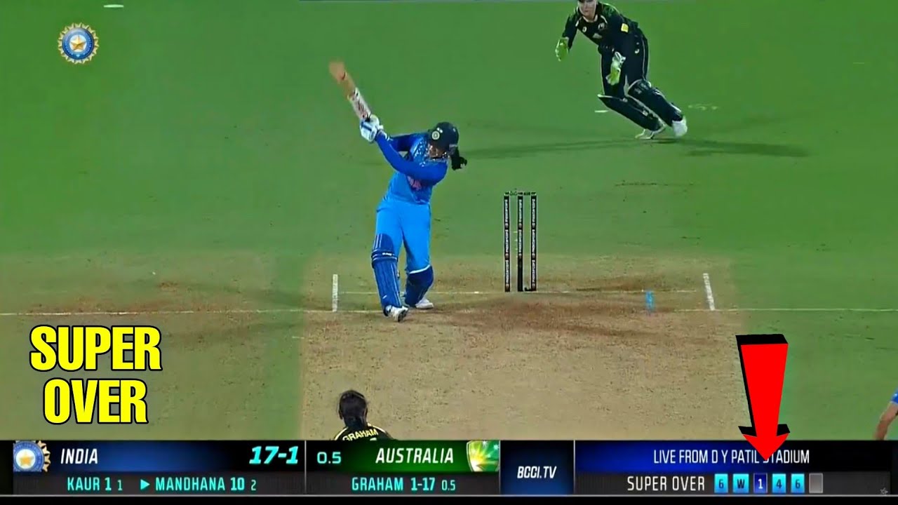 India Womens vs Australia womens Super Over drama full Highlights Smriti Mandana INDwVsAUSW