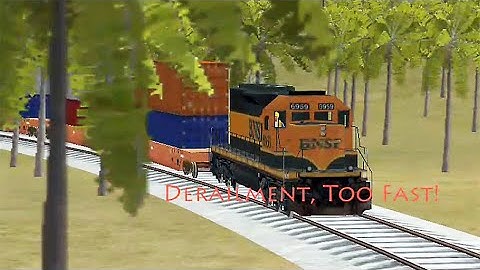 EMD SD40-1 in India Got Derailment Because Too Fast - Train Sim