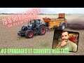 3 cette semaine epandages et semis de couverts vegetaux a la ferme premire avec ce semoir