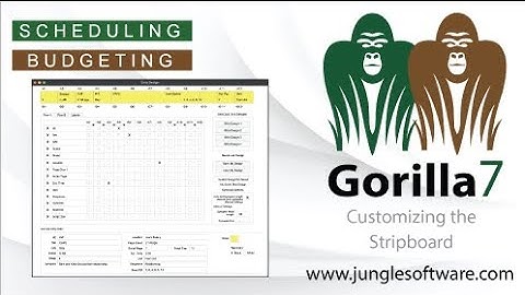 Customizing the Stripboard in Gorilla Scheduling