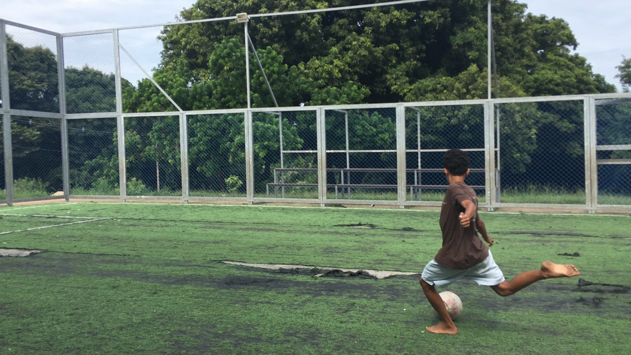 Olha o golaço que o convidado fez