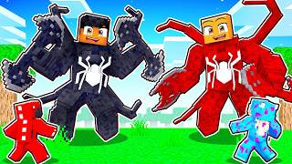Viramos ARMADURAS GIGANTES do VENOM no Minecraft