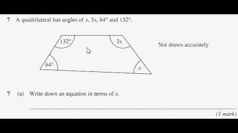 Adding algebraic angles - GCSE AQA Higher 2008 Q7a